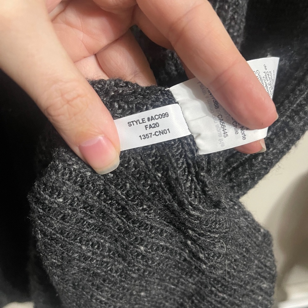Madewell Gray Curved-Hem Sweater Dress - Picture 7 of 7